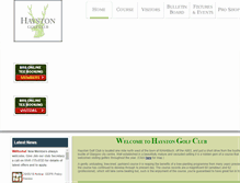 Tablet Screenshot of haystongolf.com